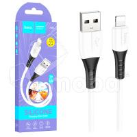 Кабель USB - Lightning Hoco X82 (2.4А, силикон, термостойкий) Белый купить по цене производителя Новосибирск | Moba