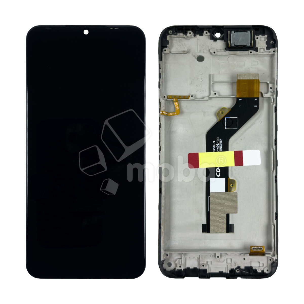 Дисплей для Tecno Spark 7 (KF6n) модуль с рамкой Черный - OR (HD+, 300 Кд/м², 60 Гц)