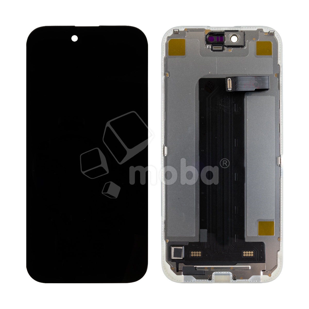 Дисплей для iPhone Air (A3517) в сборе с тачскрином Черный - (Soft OLED, Full HD COP, 850 Кд/м², 120 Гц) (площадка под IC)