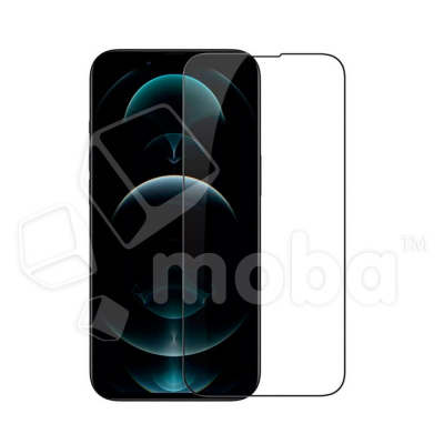 Защитное стекло "Оптима" для iPhone 13/13 Pro/14/16e Черный (Закалённое, полное покрытие)