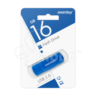 USB-флеш (USB 2.0) 16GB Smartbuy Scout Синий