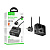 Сетевой фильтр с портами Hoco AC27 (2500W, QС3.0, PD, 2 розетки + 1 порт USB, 2 порта Type-C, 2 м) Черный