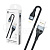 Кабель USB - Lightning BC X57 (5A, оплетка ткань) Черный