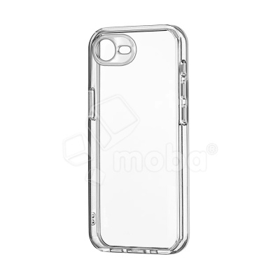 Чехол-накладка для iPhone 16e (с защитой камеры, прозрачный)
