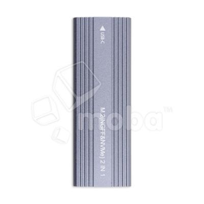 Внешний корпус для жесткого диска M.2 NGFF/NVME (Type-C, USB C/3.1 алюминий) Серый