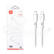 Кабель Type-C - Lightning XO NBQ231A (3A, 27W, PD) Белый