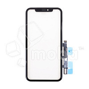 Стекло для переклейки iPhone Xr в сборе с тачскрином и OCA пленкой Черный - OR (Feaglet) (рамка в комплекте)