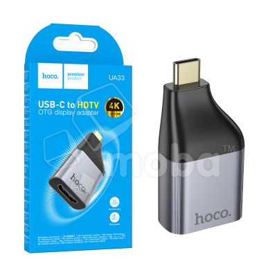Адаптер Type-C - HDTV Hoco UA33 Серый