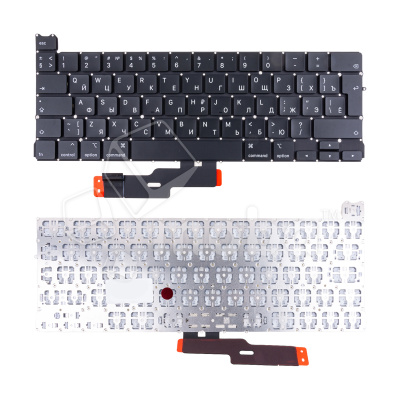 Клавиатура для ноутбука MacBook Pro 13" A2289 (2020, Г-образный Enter RU) Черный