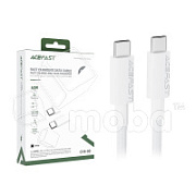 Кабель Type-C - Type-C Acefast C18-03 (3A, 60W, PD, оплетка нейлон, 1.2 м) Белый