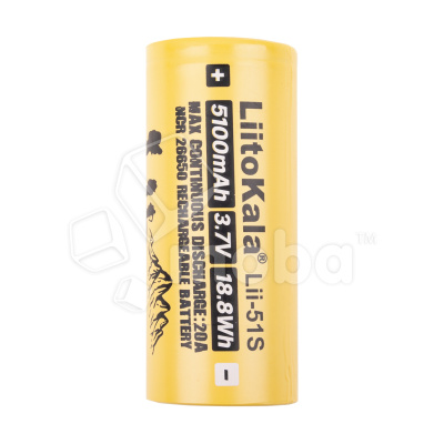 Аккумулятор Lii-51S LiitoKala 26650 3.7V 20A 5100 mAh