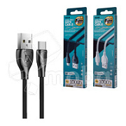 Кабель USB - Type-C Remax RC-160a (2.1A) Черный