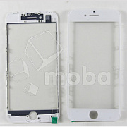 Стекло для переклейки iPhone 7 в сборе с рамкой и OCA пленкой Белый - OR (Mitsubishi)