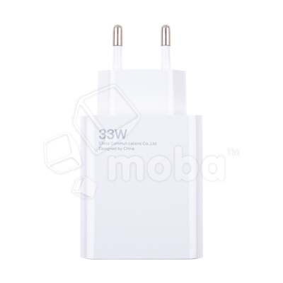 Сетевое зарядное устройство USB для Xiaomi Turbo Charger (33W, QC3.0, кабель Type-C с чипом IC) Белый