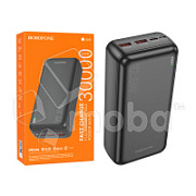 Внешний Аккумулятор (Power Bank) Borofone BJ38B 30000 mAh (22.5W, QC3.0, PD, 2USB, MicroUSB, Type-C, LED индикатор) Черный