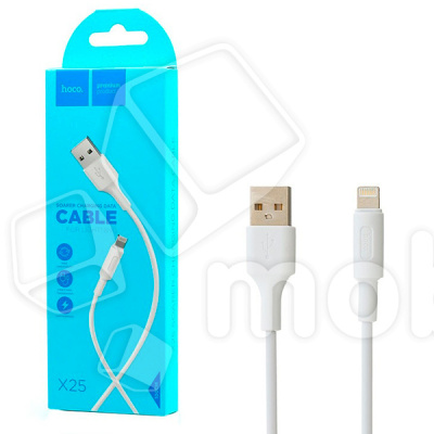 Кабель USB - Lightning Hoco X25 (2А) Белый