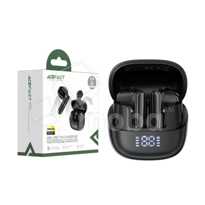Беспроводные наушники Bluetooth Acefast W2 (TWS, вакуумные, с диплеем, активное шумоподавление) Черный
