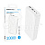 Внешний Аккумулятор (Power Bank) Borofone BJ78A 20000 mAh (10W, 2USB, MicroUSB, Type-C, LED индикатор) Белый