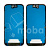 Рамка дисплея для iPhone 16 Plus (A3290) Черный - OR (Feaglet)