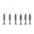 Набор отверток 3D Screwdriver NO.8057 (6 шт.)
