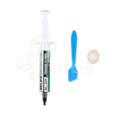 Термопаста Relife RL-407 (20 г, силиконовая, черная)