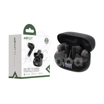 Беспроводные наушники Bluetooth Acefast W1 (TWS, вакуумные, с диплеем, активное шумоподавление) Черный